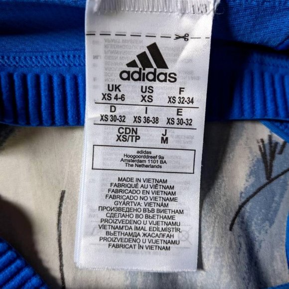 Adidas Sports Bra Top Exercise Blue (XS) - Picture 5 of 5